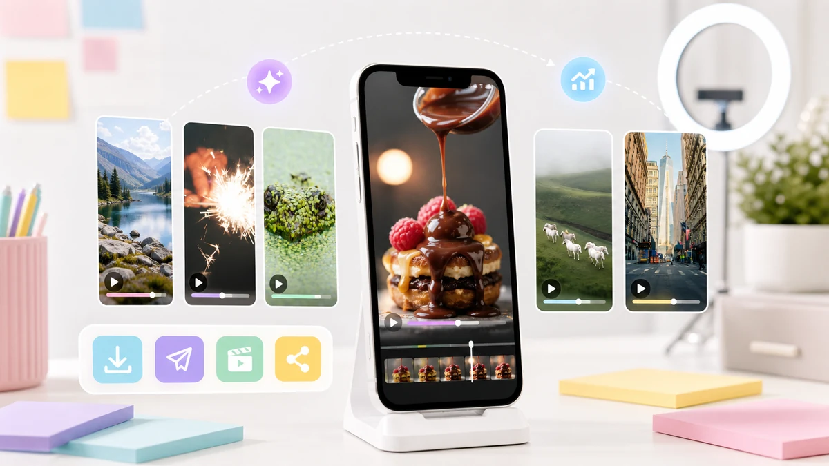 Short-form AI video content ready for mobile