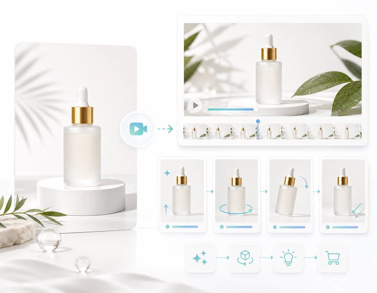 Ecommerce product photo becoming an AI motion preview
